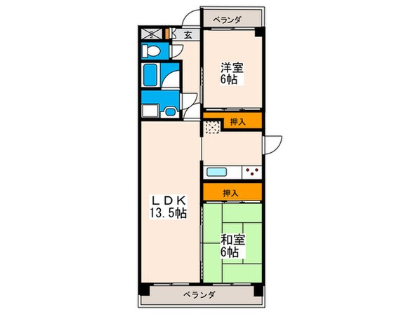 メゾン山嘉　Ⅱの物件間取画像